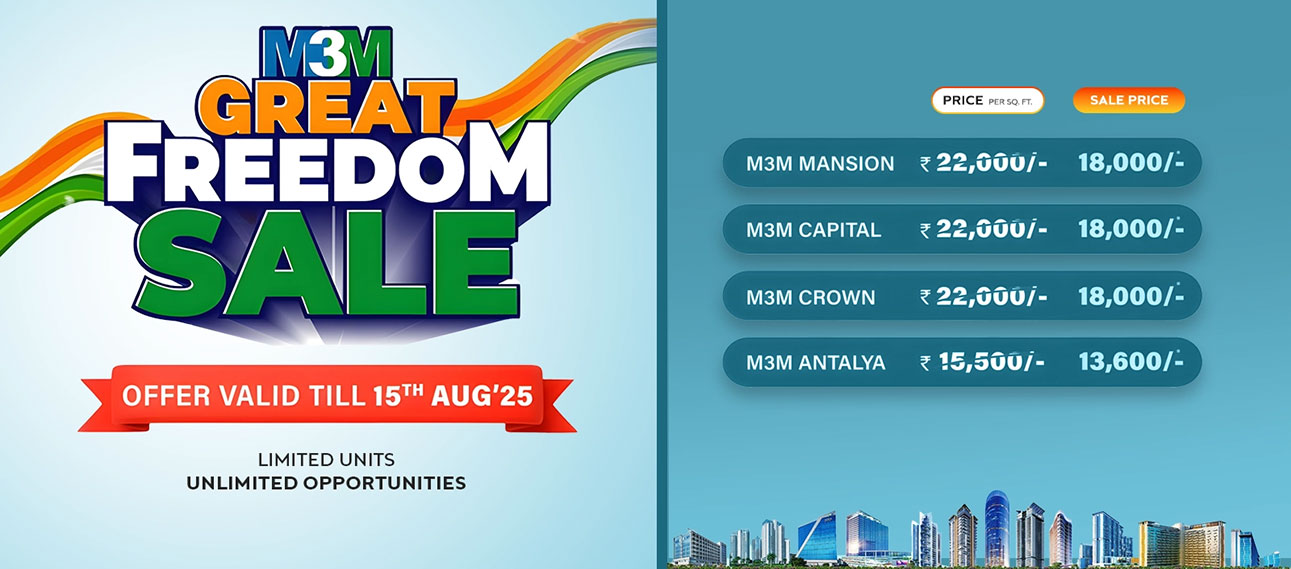 m3m great freedom sale