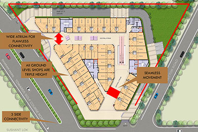 Master Plan of M3M Atrium 57