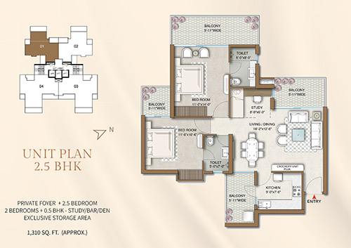 M3M Capital Floor Plan