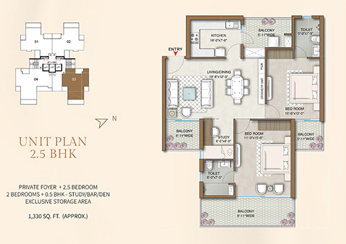 M3M Capital Floor Plan