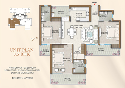 M3M Capital Floor Plan