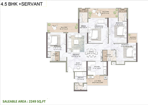 M3M Capital Floor Plan