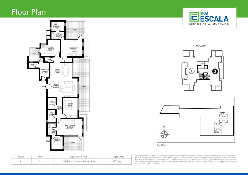 M3M Escala  floor plan