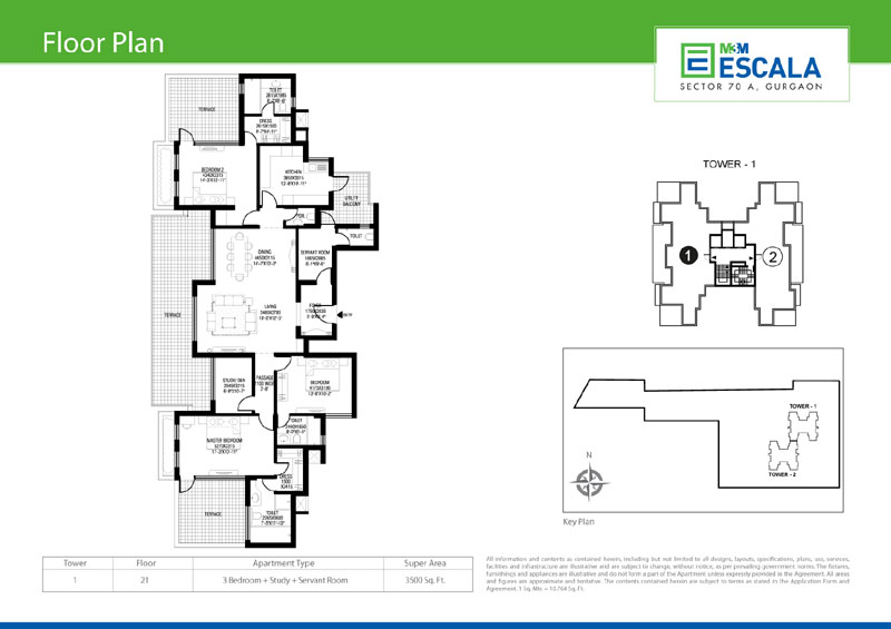 M3M Escala  floor plan