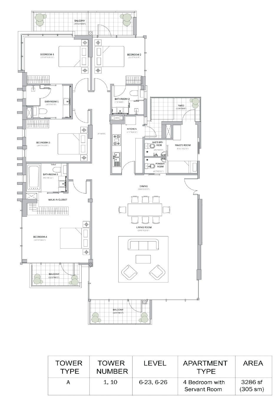 M3M merlin floor plan