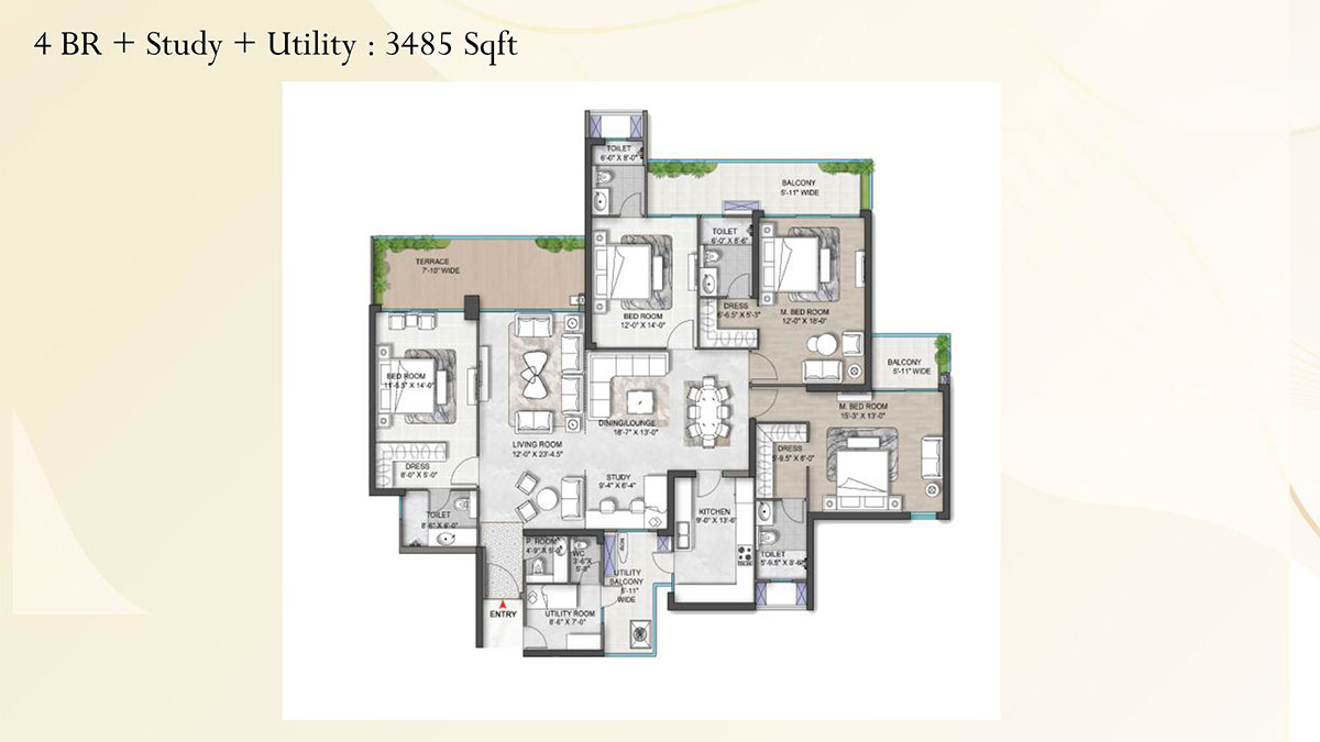 M3M St Andrews at SCDA Floor Plan