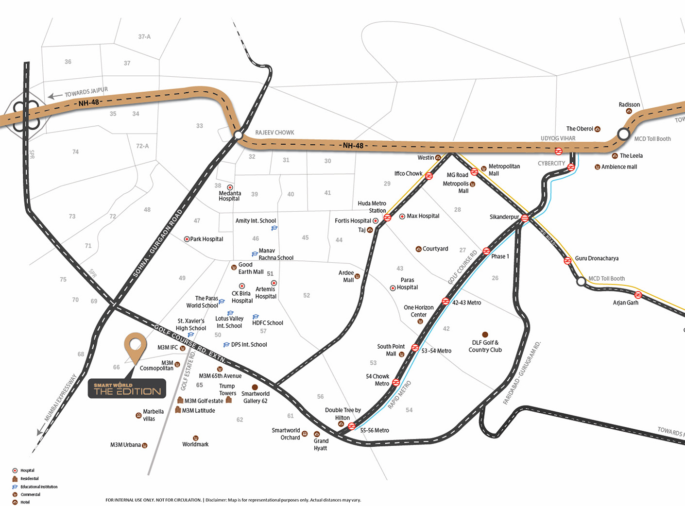 Smartworld The Edition Location Map